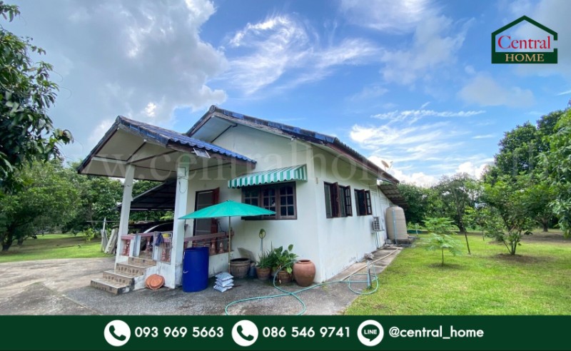 บ้านเดี่ยว ชั้นเดียว พร้อมที่ดิน 2-3-97 ไร่ วังกระโจม - นครนายก